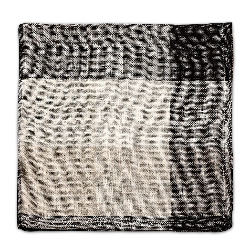 Blanket Check Napkin Grey