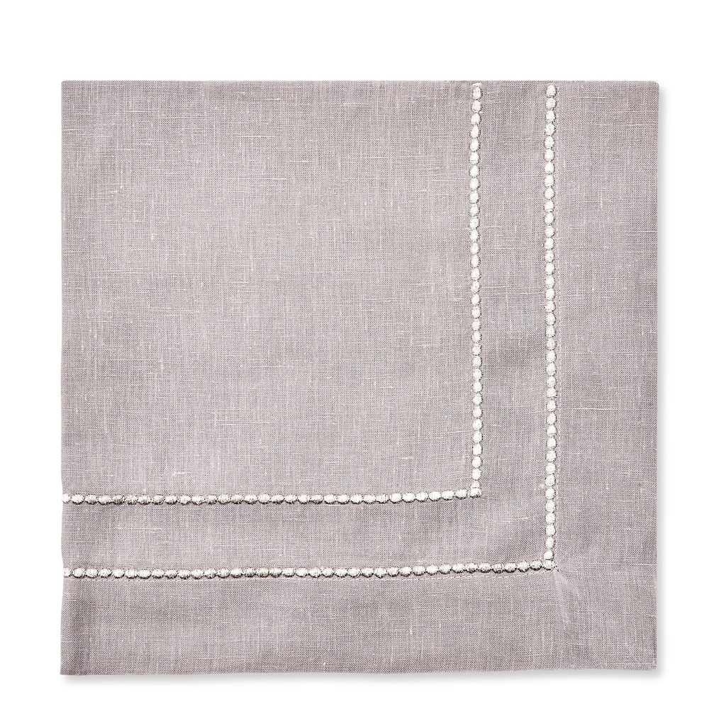 Grey Metallic Bauble Embroidered Napkin