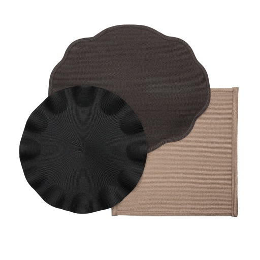 Brown Tone Shaped Placemats