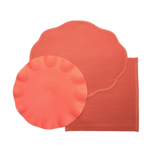 Orange Tone Shaped Placemats