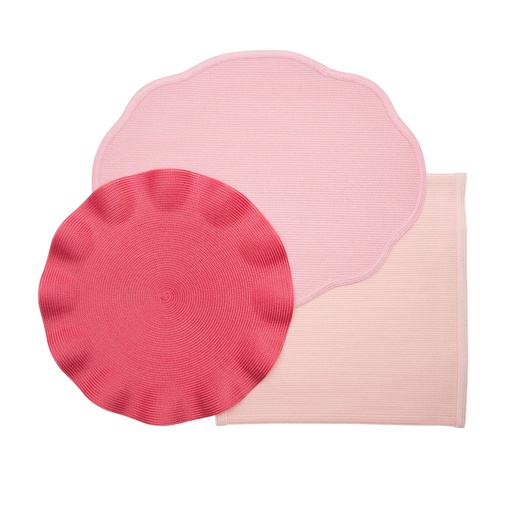 Pink Tone Shaped Placemats